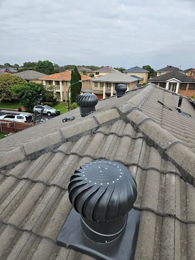 Sydney whirlybird roof ventilation — Customer photo